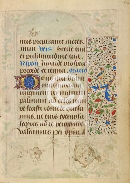 Decorated Text Page; Prayer Book of Charles the Bold, 1469. Creator: Nicolas Spierinc.