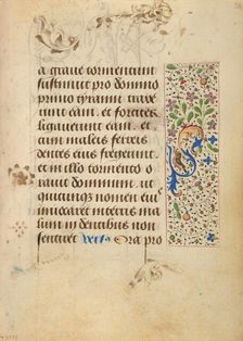Decorated Text Page; Prayer Book of Charles the Bold, 1469. Creator: Nicolas Spierinc