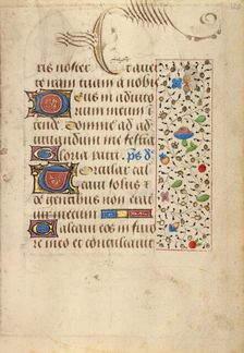 Decorated Text Page; Prayer Book of Charles the Bold, about 1471. Creator: Nicolas Spierinc