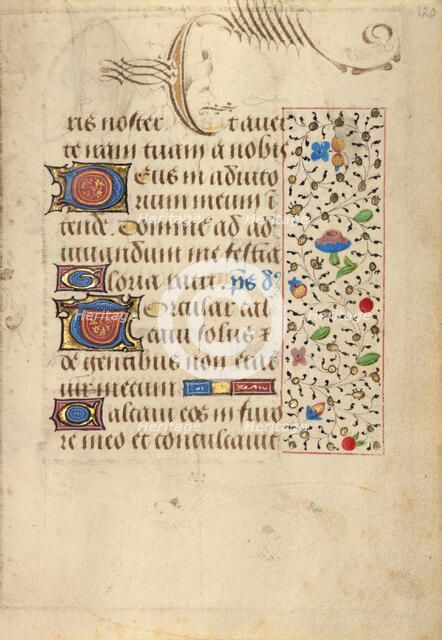 Decorated Text Page; Prayer Book of Charles the Bold, about 1471. Creator: Nicolas Spierinc.