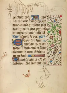 Decorated Text Page; Prayer Book of Charles the Bold, about 1471. Creator: Unknown