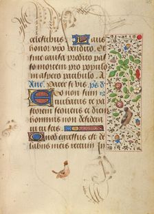 Decorated Text Page; Prayer Book of Charles the Bold, about 1471. Creator: Unknown