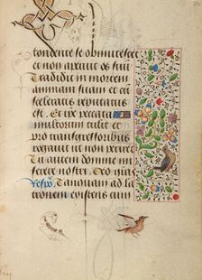 Decorated Text Page; Prayer Book of Charles the Bold, about 1471. Creator: Unknown