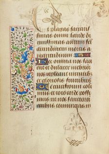 Decorated Text Page; Prayer Book of Charles the Bold, about 1471. Creator: Unknown