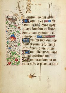 Decorated Text Page; Prayer Book of Charles the Bold, about 1471. Creator: Unknown