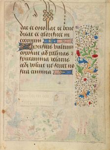 Decorated Text Page; Prayer Book of Charles the Bold, about 1471. Creator: Unknown