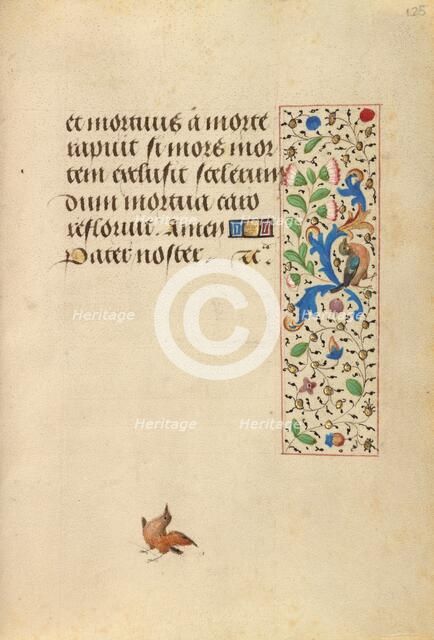 Decorated Text Page; Prayer Book of Charles the Bold, about 1471. Creator: Nicolas Spierinc.