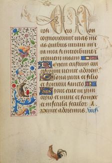 Decorated Text Page; Prayer Book of Charles the Bold, about 1471. Creator: Nicolas Spierinc
