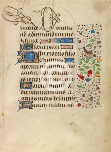 Decorated Text Page; Prayer Book of Charles the Bold, about 1471. Creator: Nicolas Spierinc.