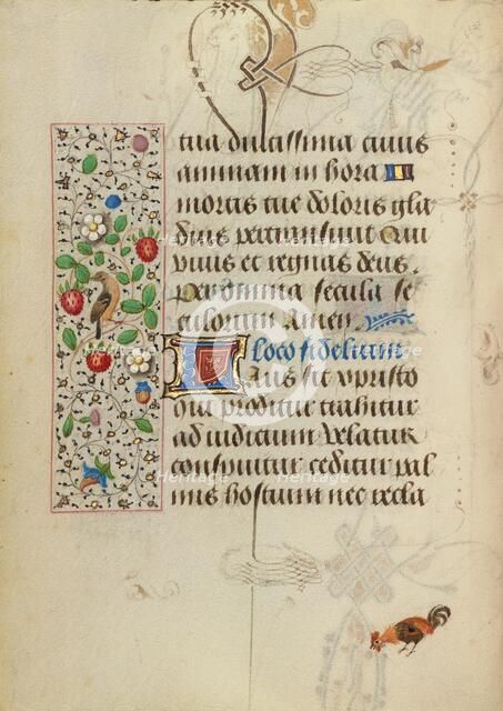 Decorated Text Page; Prayer Book of Charles the Bold, about 1471. Creator: Nicolas Spierinc.