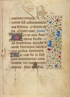 Decorated Text Page; Prayer Book of Charles the Bold, about 1471. Creator: Nicolas Spierinc