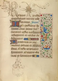 Decorated Text Page; Prayer Book of Charles the Bold, about 1471. Creator: Nicolas Spierinc