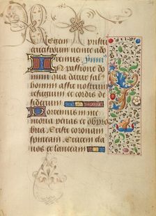 Decorated Text Page; Prayer Book of Charles the Bold, about 1471. Creator: Nicolas Spierinc