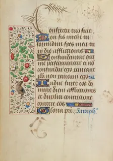 Decorated Text Page; Prayer Book of Charles the Bold, about 1471. Creator: Nicolas Spierinc