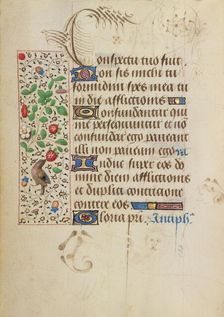 Decorated Text Page; Prayer Book of Charles the Bold, about 1471. Creator: Nicolas Spierinc