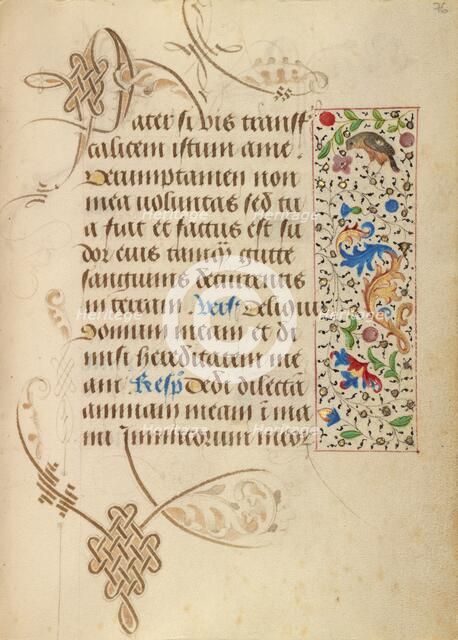 Decorated Text Page; Prayer Book of Charles the Bold, about 1471. Creator: Nicolas Spierinc.