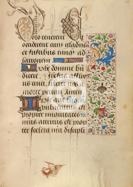 Decorated Text Page; Prayer Book of Charles the Bold, about 1471. Creator: Nicolas Spierinc.