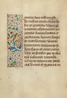 Decorated Text Page; Prayer Book of Charles the Bold, about 1480-1490. Creator: Unknown