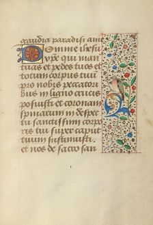 Decorated Text Page; Prayer Book of Charles the Bold, about 1480-1490. Creator: Unknown