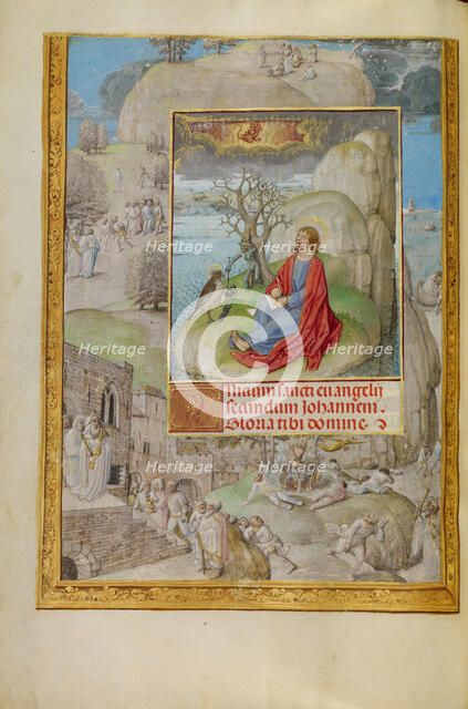 Decorated Text Page; Spinola Hours, about 1510-1520. Creator: Master of the Lubeck Bible.