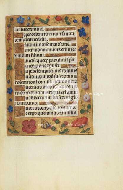 Decorated Text Page; Spinola Hours, about 1510-1520. Creator: Unknown.