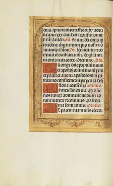 Decorated Text Page; Spinola Hours, about 1510-1520. Creator: Unknown
