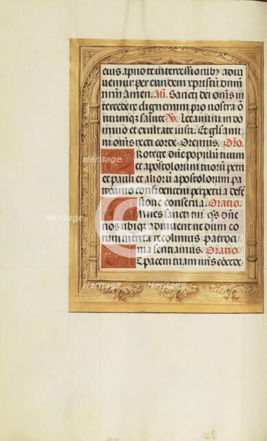 Decorated Text Page; Spinola Hours, about 1510-1520. Creator: Unknown.