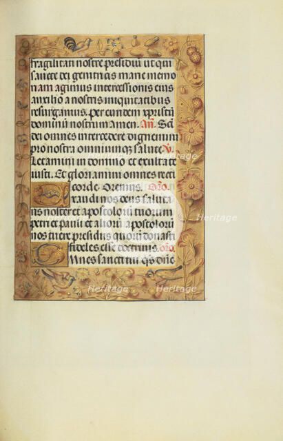 Decorated Text Page; Spinola Hours, about 1510-1520. Creator: Unknown.