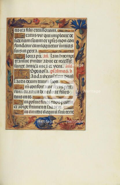 Decorated Text Page; Spinola Hours, about 1510-1520. Creator: Unknown.