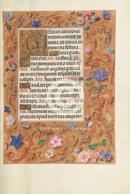 Decorated Text Page; Spinola Hours, about 1510-1520. Creator: Unknown.