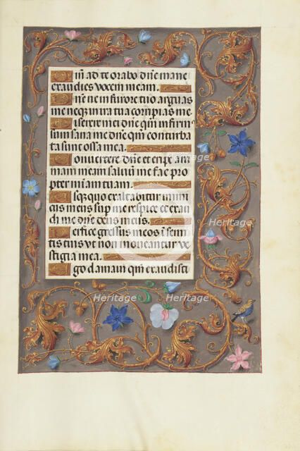 Decorated Text Page; Spinola Hours, about 1510-1520. Creator: Unknown.
