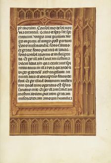 Decorated Text Page; Spinola Hours, about 1510-1520. Creator: Unknown