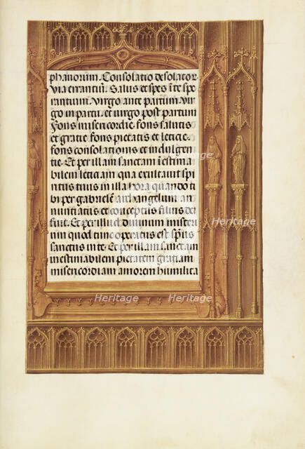 Decorated Text Page; Spinola Hours, about 1510-1520. Creator: Unknown.