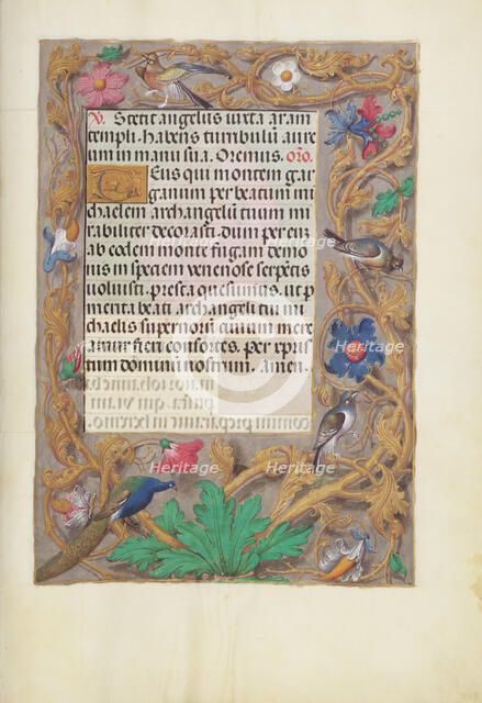 Decorated Text Page; Spinola Hours, about 1510-1520. Creator: Unknown.