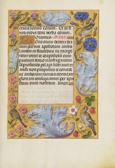 Decorated Text Page; Spinola Hours, about 1510-1520. Creator: Unknown