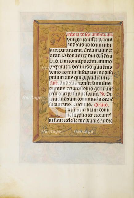Decorated Text Page; Spinola Hours, about 1510-1520. Creator: Unknown.