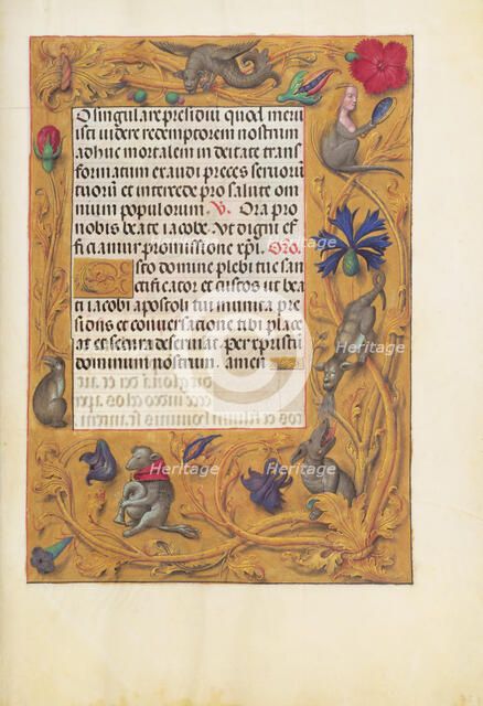 Decorated Text Page; Spinola Hours, about 1510-1520. Creator: Unknown.