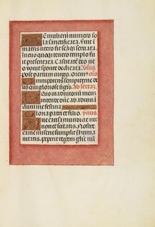 Decorated Text Page; Spinola Hours, about 1510-1520. Creator: Unknown