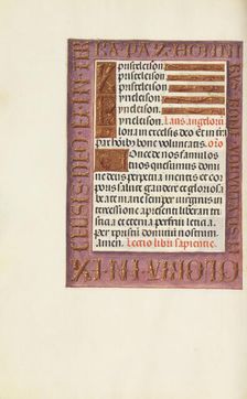 Decorated Text Page; Spinola Hours, about 1510-1520. Creator: Unknown
