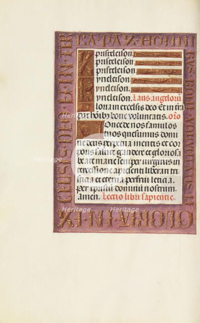 Decorated Text Page; Spinola Hours, about 1510-1520. Creator: Unknown.
