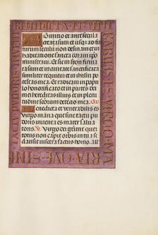 Decorated Text Page; Spinola Hours, about 1510-1520. Creator: Unknown