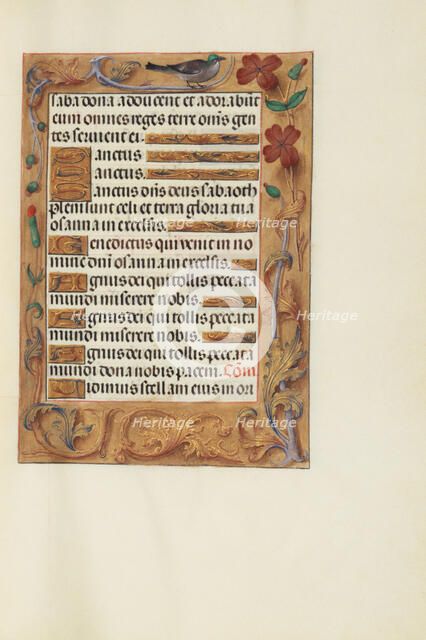 Decorated Text Page; Spinola Hours, about 1510-1520. Creator: Unknown.