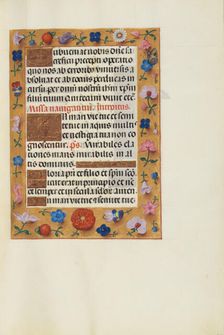 Decorated Text Page; Spinola Hours, about 1510-1520. Creator: Unknown