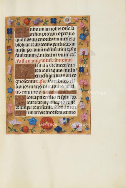 Decorated Text Page; Spinola Hours, about 1510-1520. Creator: Unknown.