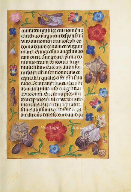 Decorated Text Page; Spinola Hours, about 1510-1520. Creator: Unknown.