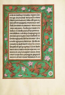 Decorated Text Page; Spinola Hours, about 1510-1520. Creator: Unknown