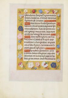 Decorated Text Page; Spinola Hours, about 1510-1520. Creator: Unknown