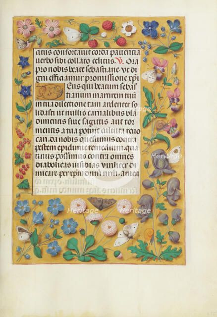 Decorated Text Page; Spinola Hours, about 1510-1520. Creator: Unknown.
