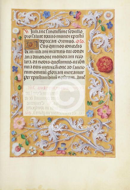 Decorated Text Page; Spinola Hours, about 1510-1520. Creator: Unknown.