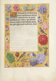 Decorated Text Page; Spinola Hours, about 1510-1520. Creator: Unknown